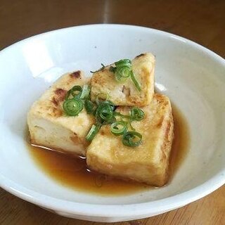 少ない油でできる揚げ出し豆腐